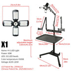 TAIDU PROMOTION MULTI-FUNCTIONAL DOUBLE HOLDER TATTOO BENCH WITH LIGHT