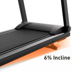 DeerRun All-New 2026 A1 Pro Move+ Smart Foldable Treadmill with 6% Incline & NFC | 350 lbs, 10 mph, Black