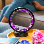 I Am At Peace - Spiritual Protection Amethyst Lamp